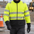 Class 2 High-Visibility Zip Front Jacket - Hi-Vis Yellow/Black