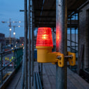 Red LED Scaffold Warning Lamp with 360° Battery Lens