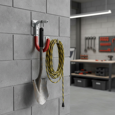 Premium Aluminium Hook for Wall or Ceiling Mounting - 110 x 165 x 90mm