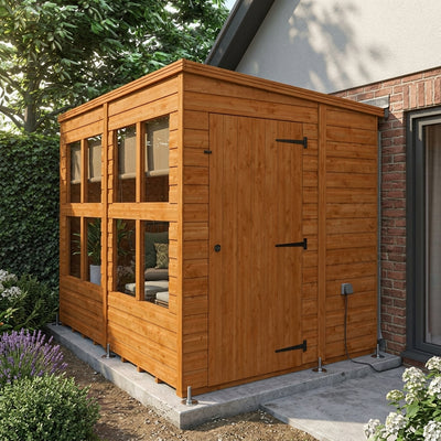 Modular Pent Sunroom with 12mm Cladding