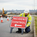 Gray Premium Incident Control Sign 1050x750mm for Safety Management