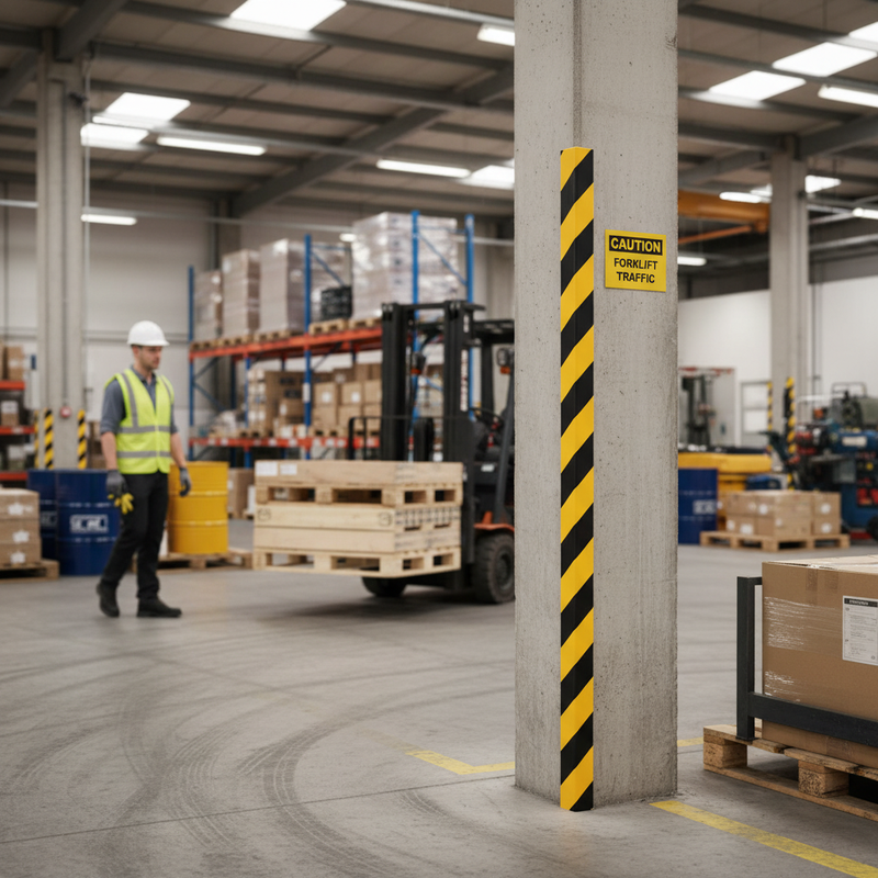 Rosy Brown Premium Edge Impact Protection Foam - Trapeze Shape