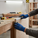 Dark Gray Premium PVC Angle 20 x 20 x 1mm - 1m Length with Adhesive