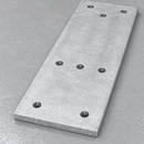 Galvanised Mounting Plate for Loading Bay Bumper 750 x 255 x 15mm