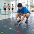 Gray Premium Connectors for Anti-Slip Gym & Pool Matting