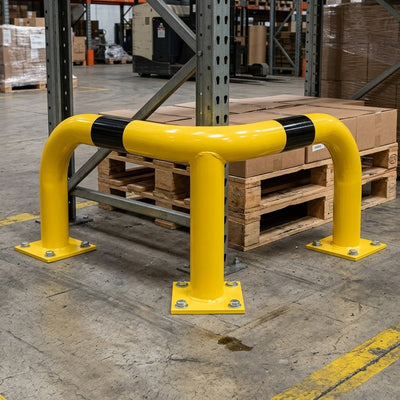 600 x 900 x 900mm steel corner collision protection guard