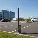 Dark Gray Premium Round Galvanised Removable Bollard - 1000mm Above Ground