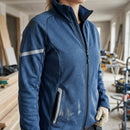 Deep Blue/Navy Women's Warm Work Fleece with Reflective Trim