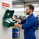 Gray Premium 50 Person First Aid Kit for Workplace Safety