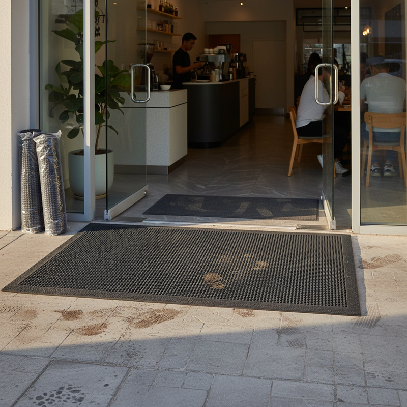 Dark Slate Gray Premium Heavy Duty Outdoor Entrance Mat for Extreme Weather