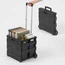 Black folding box truck 35kg capacity 350×395×330mm