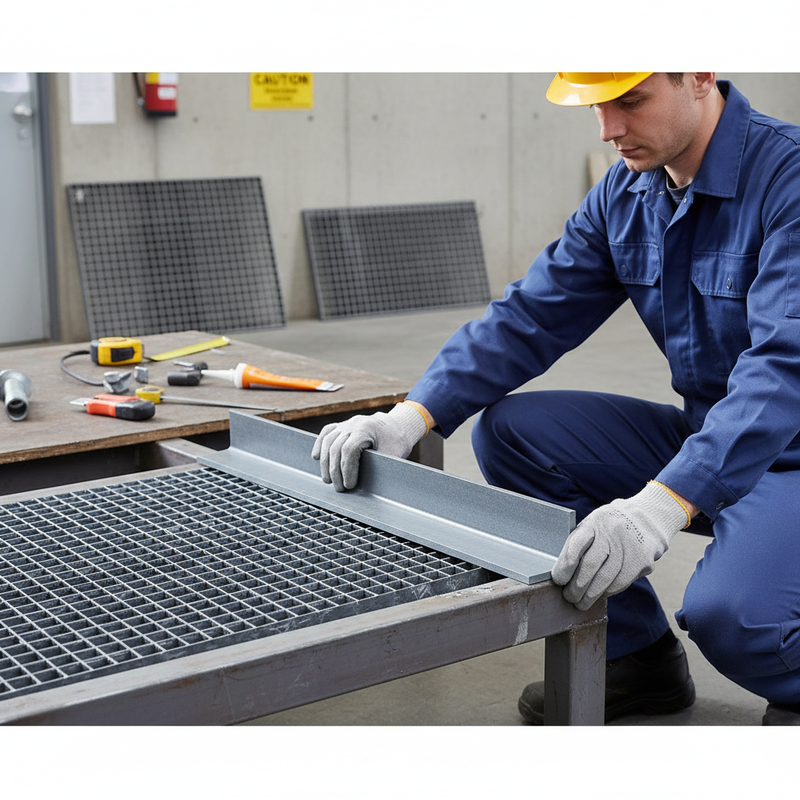 Dark Slate Gray Premium Angle Profile for GRP Grating - Lightweight & Durable