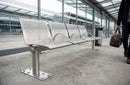Stainless Steel Bench, 2–4 Seater with DDA Armrests