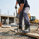 Light Gray High-Performance Safety Work Boots with Ankle Protection and Comfort