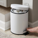 3 Litre Pedal Bin – White or Stainless Steel
