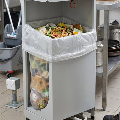70 litre steel fire retardant sackholder with pedal lid