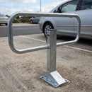 Drop Down Frame Parking Post - Galvanised Steel 68mm