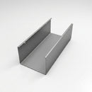 Aluminium Box Gutter Sample — 150mm Profile (view 2)