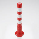 80mm diameter x 760mm high flexible traffic post red (view 2)