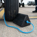 Aviation Wheel Restraint with Blue Rope - 170 x 155 x 500