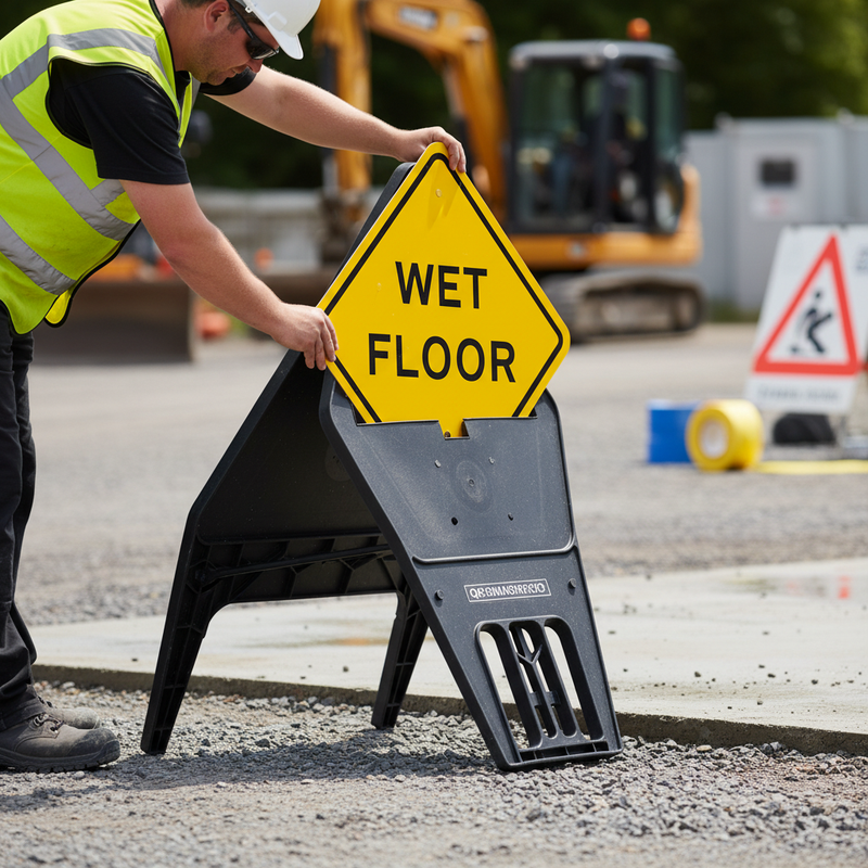 Gray Premium 750mm Triangle Supplementary Plate for Q-Sign Frame