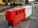 Heavy duty traffic barrier, interlocking polyethylene, 400kg capacity
