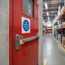 Slate Gray Premium Fire Safety Sign - Keep Locked Shut When Not in Use