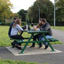 Wave Style Picnic Table – Steel Seating Unit