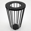 100 Litre Anti-Terrorism Steel Litter Bin with Locking Lid (view 2)