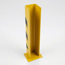 1200 x 160 x 6mm U Profile Racking Protector Steel Yellow (view 2)