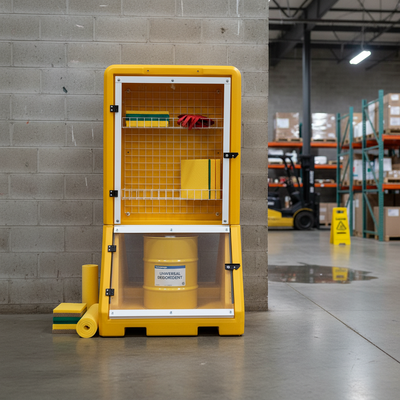 Premium Mobile Safety Station for Spill Management and Response