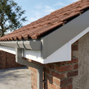 Aluminium Fascia Board Sample — RAL 7036 / 'L' Return (in use)