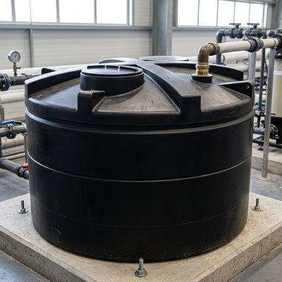 7500 Litre Low Profile Vertical Potable Water Tank, 2" BSP