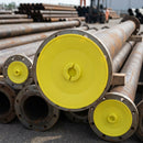 DN 80 Full Face Flange Protector - 195mm, Yellow LDPE