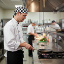 Dark Gray Premium Chef's Skull Cap - Comfortable 100% Cotton in Black/White