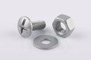 M6 Moulded Gutter Jointing Bolt, Nut & Washer Set (50 Pack) — RAL 9006
