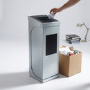 60–80 litre internal recycling bin galvanised steel