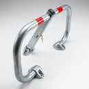 50mm Galvanised Steel Parking Barrier with Cast Feet (view 2)