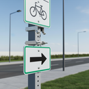 Light Steel Blue Premium Square Sign Post Clip - Multiple Sizes Available