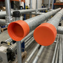 48.3mm Scaffold Tube End Cap - Orange LDPE, 2.5mm Wall