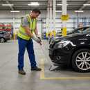 Light Slate Gray Premium Semi-Automatic Drop Down Parking Post for Enhanced Security