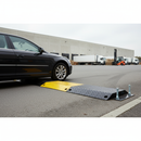 Gray Premium Heavy Duty Steel Speed Ramp with Built-in Cable Channel