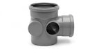 110mm Downpipe Double Socket 92.5° Access Branch (view 2)
