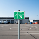 Dark Gray High-Performance Fire Safety Signs - Fire Assembly Point D