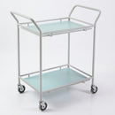 Small General Purpose Trolley with 2 Laminate Shelves (view 2)