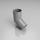 76mm Diameter Flush Joint Aluminium Downpipe Bends — RAL 7037 / 112.5 Deg