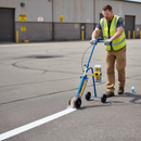 Rosy Brown Premium Paint Line Marking Set for Indoor and Outdoor Use - White & Yellow