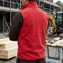 Chili Red Low-Shedding Sleeveless Fleece Gilet