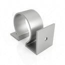 Aluminium Downpipe Clip 63mm Dia with 25mm Wall Offset — RAL 9006