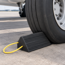 Aircraft Wheel Stop Block with Yellow Rope - 225 x 195 x 500